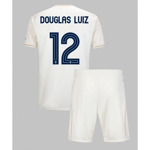 Stroje piłkarskie Nottingham Forest Douglas Luiz #12 Koszulka Wyjazdowej dla dzieci 2025-26 Krótki Rękaw (+ szorty)